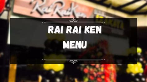 rairaken|Rairaiken menu delivery .